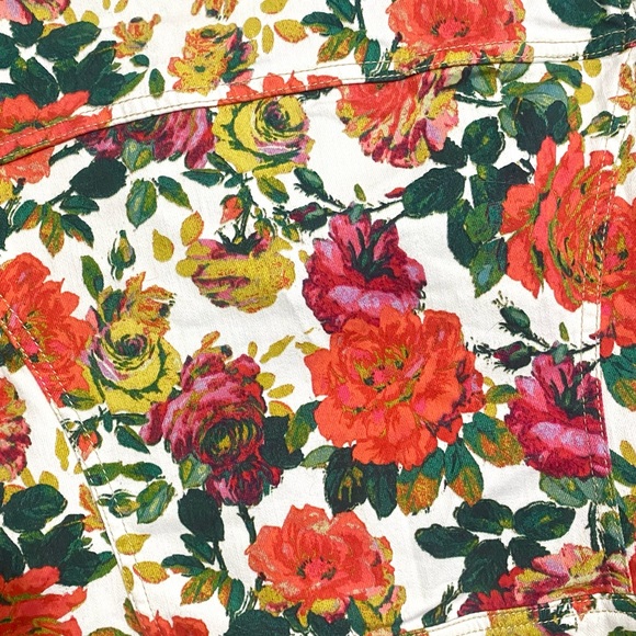 NEW Anthropologie Pilcro Floral Printed Moto Jacket Small - Picture 13 of 16